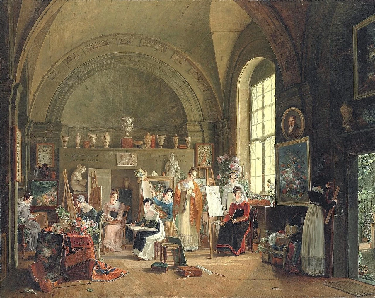 Interno dello studio di Van Dael e dei suoi studenti alla Sorbona - Worcester Art Museum